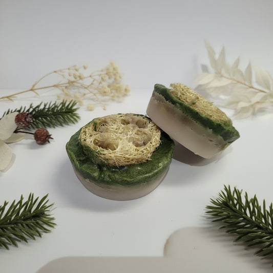 Handmade Christmas Spice Loofah Soap