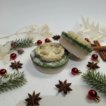 Handmade Christmas Spice Loofah Soap