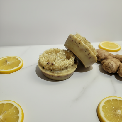 Handmade Ginger Lemon Loofah Soap