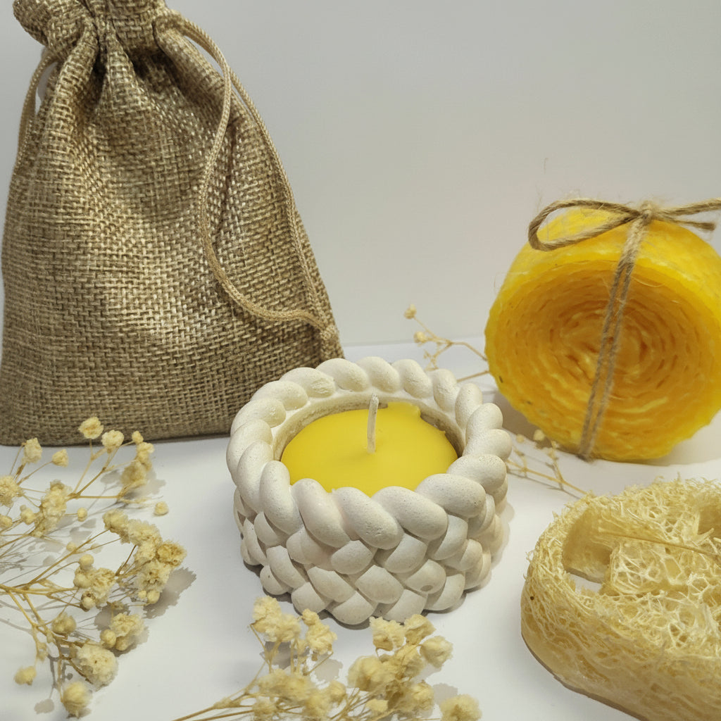 Handmade 100% Beeswax Candle