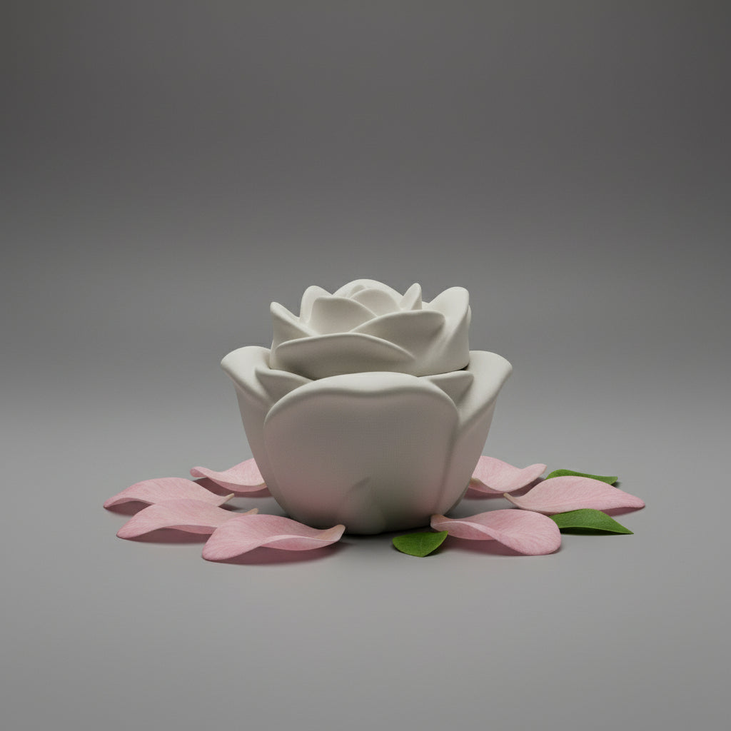 Rosette Bloom – Handcrafted Rose Candle