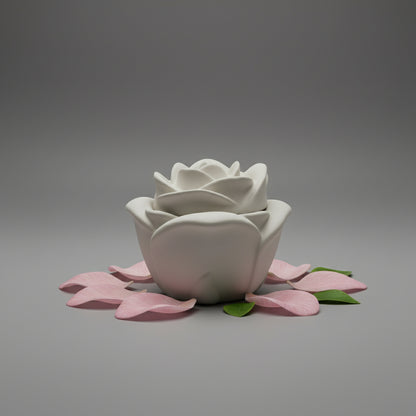 Rosette Bloom – Handcrafted Rose Candle