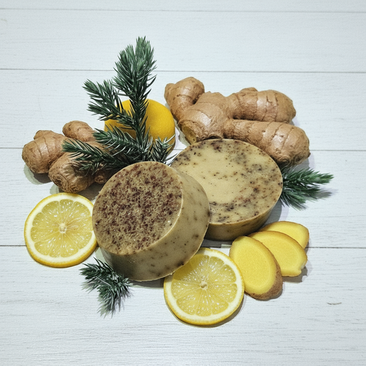 Handmade Ginger Lemon Soap Bar